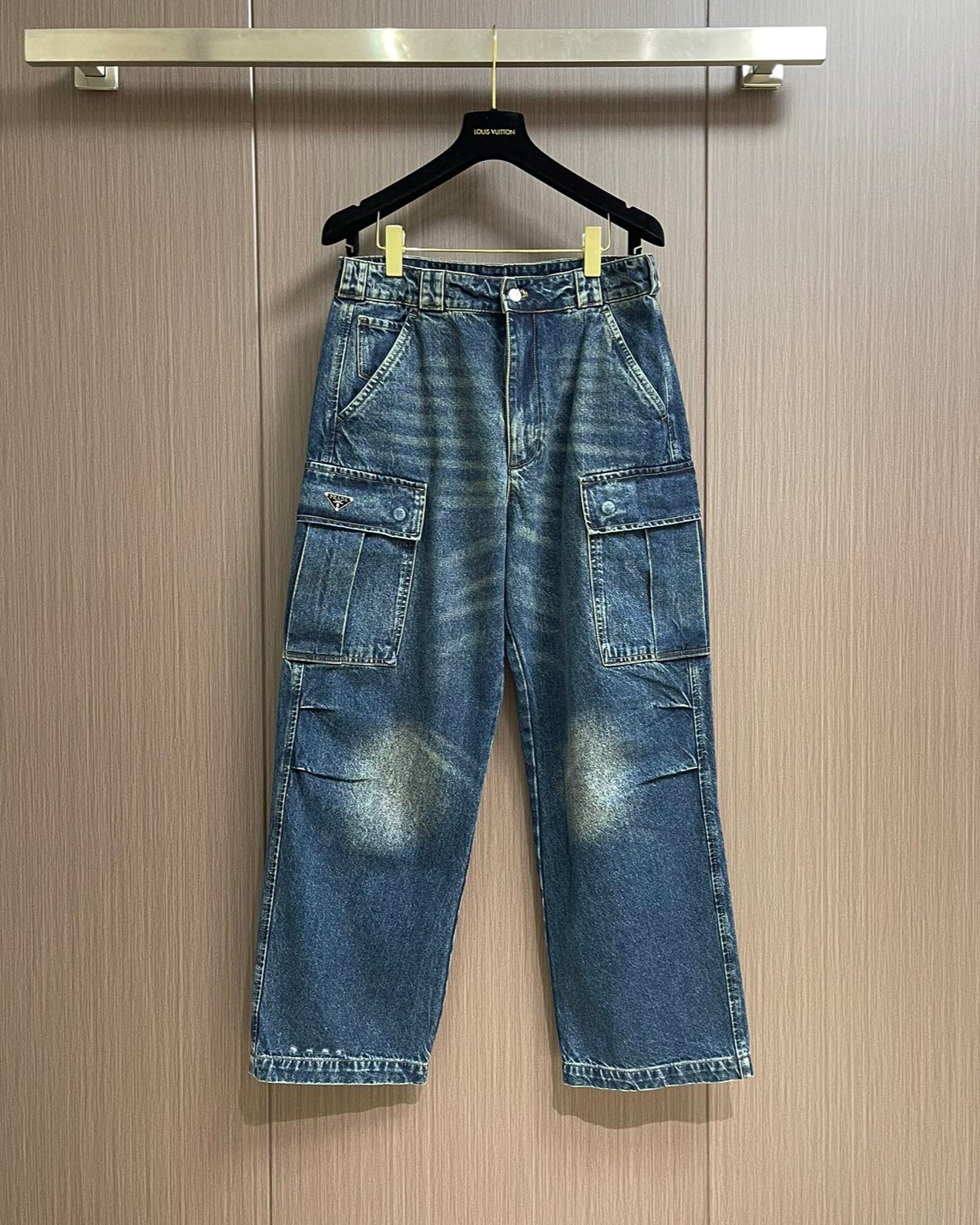 PRA* Denim cargo jeans