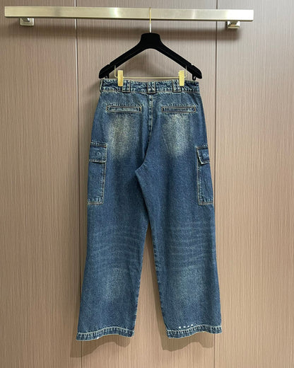 PRA* Denim cargo jeans