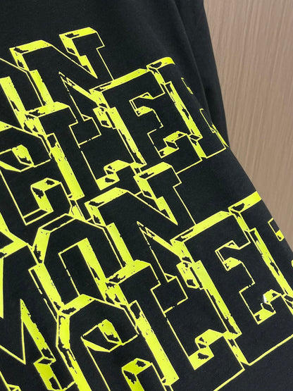 MONCL* Logo Motif Cotton T-Shirt