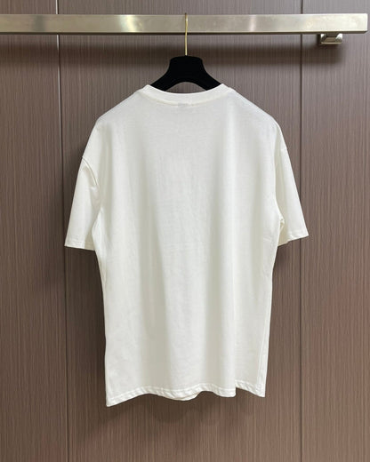 MONCL* Logo Motif Cotton T-Shirt