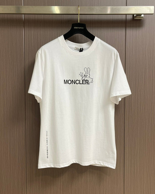 MONCL*  x FRGNT Cartoon Logo Cotton T-Shirt