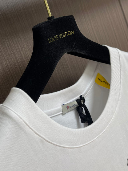 MONCL*  x FRGNT Cartoon Logo Cotton T-Shirt