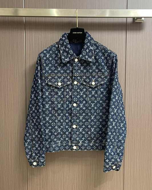 LOUI*V MONOGRAM JACQUARD DENIM JACKET