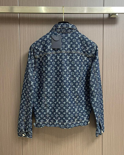LOUI*V MONOGRAM JACQUARD DENIM JACKET