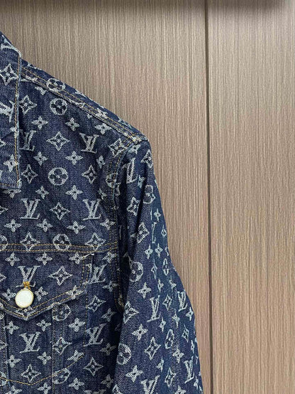 LOUI*V MONOGRAM JACQUARD DENIM JACKET