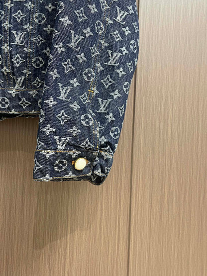 LOUI*V MONOGRAM JACQUARD DENIM JACKET