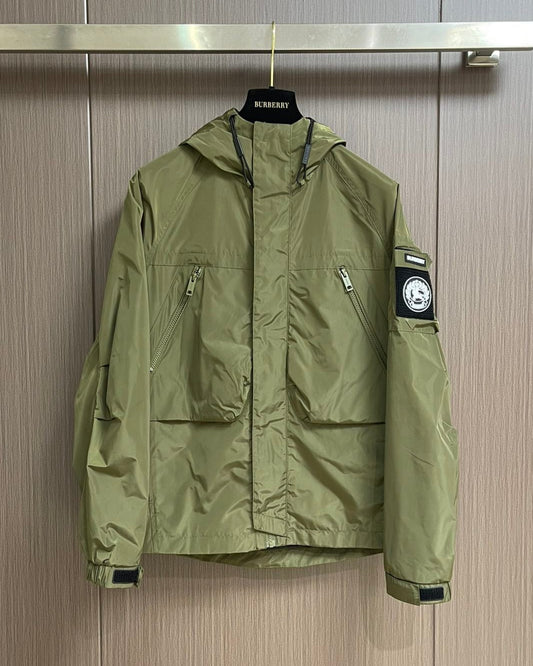 BURB* Jacket with sleeve logo and velcro