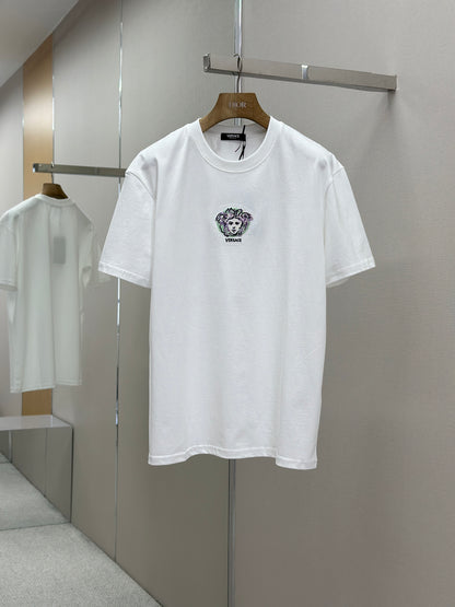 VERSA* Embroidered Painted Medusa T-Shirt