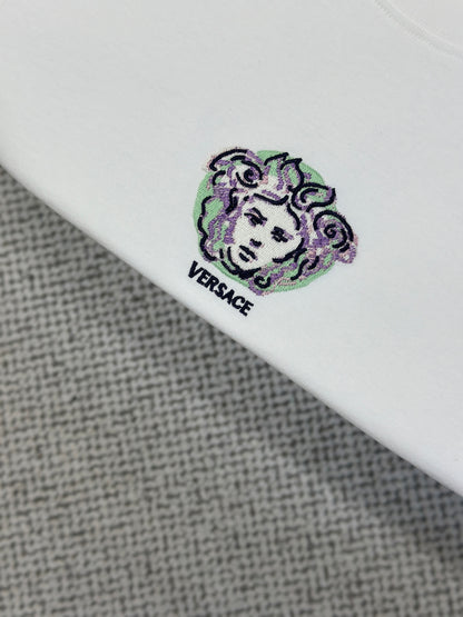 VERSA* Embroidered Painted Medusa T-Shirt