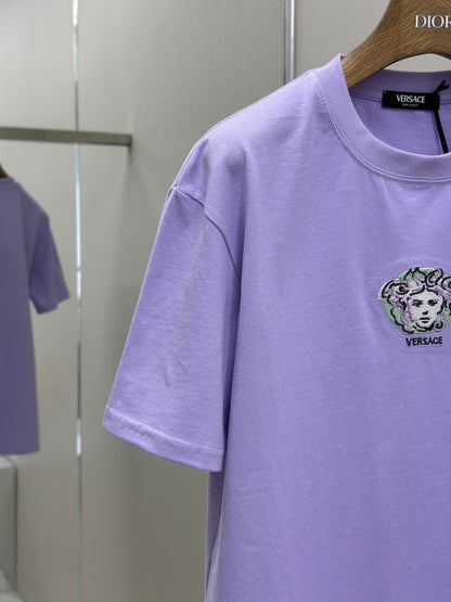 VERSA* Embroidered Painted Medusa T-Shirt