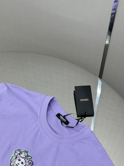 VERSA* Embroidered Painted Medusa T-Shirt