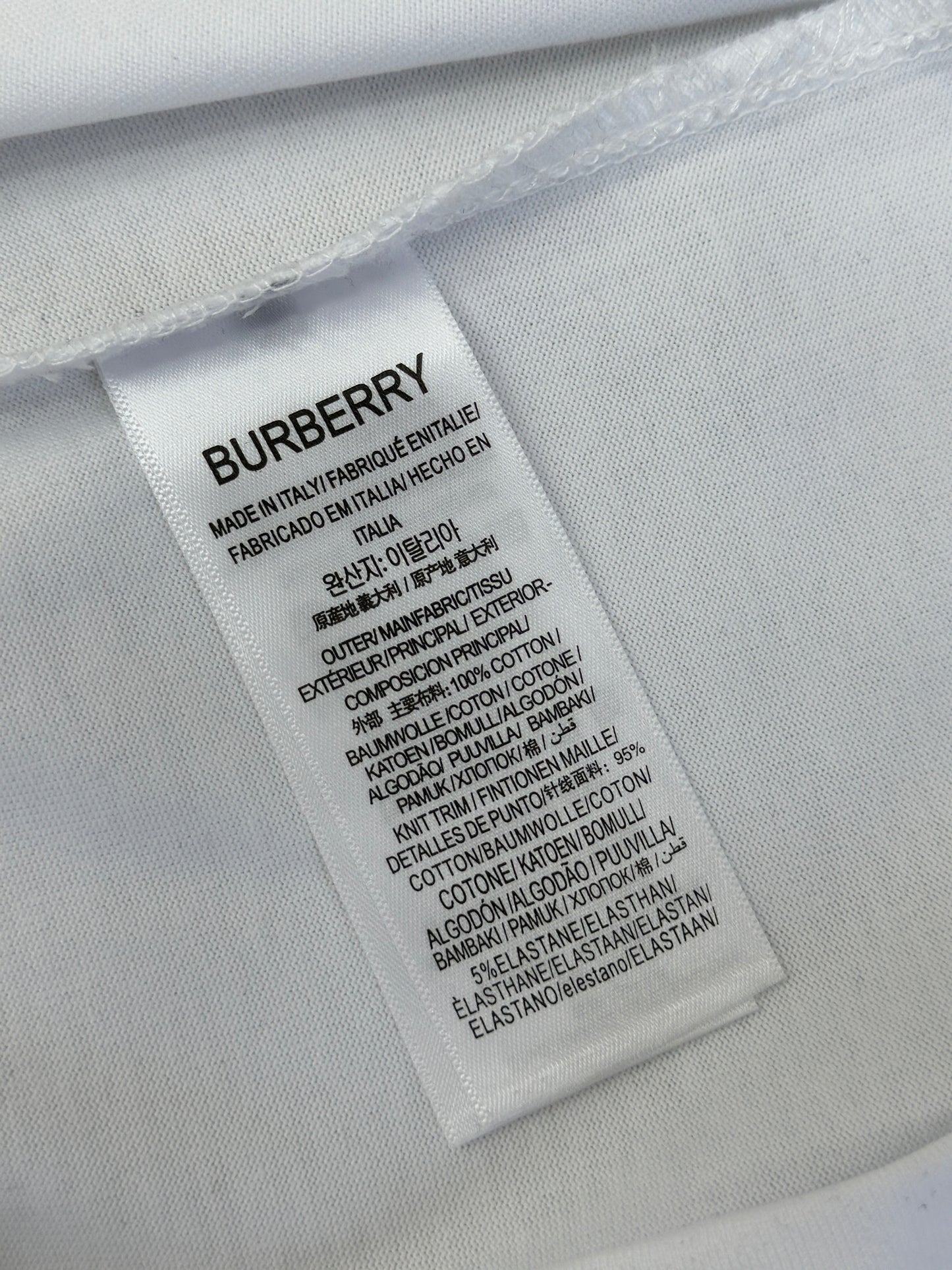 BURB* Logo Cotton T-shirt