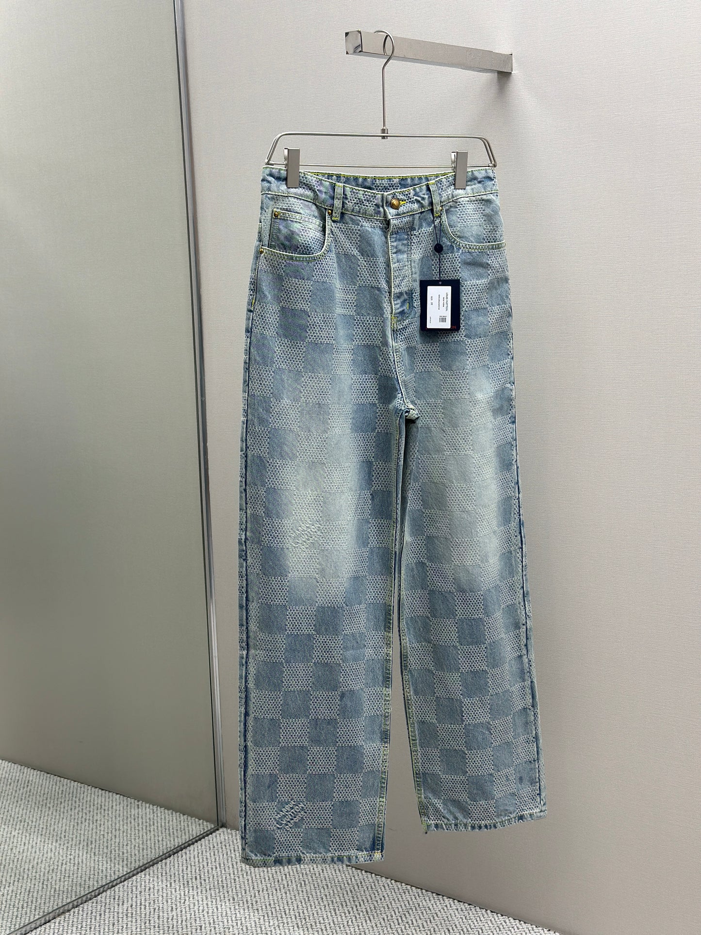 LOUI*V Damier Denim Skate Pants