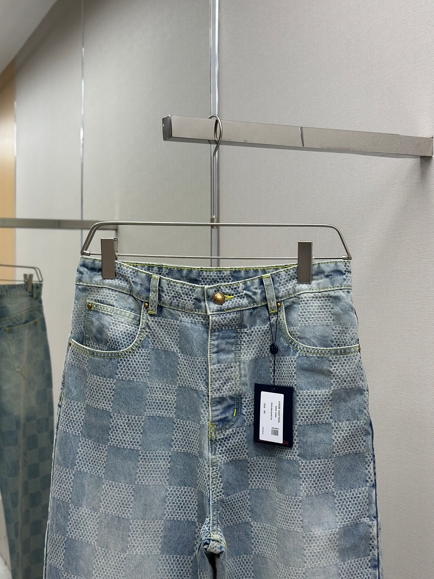 LOUI*V Damier Denim Skate Pants