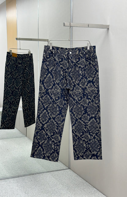 LOUI*V Graphic Denim Skate Pants