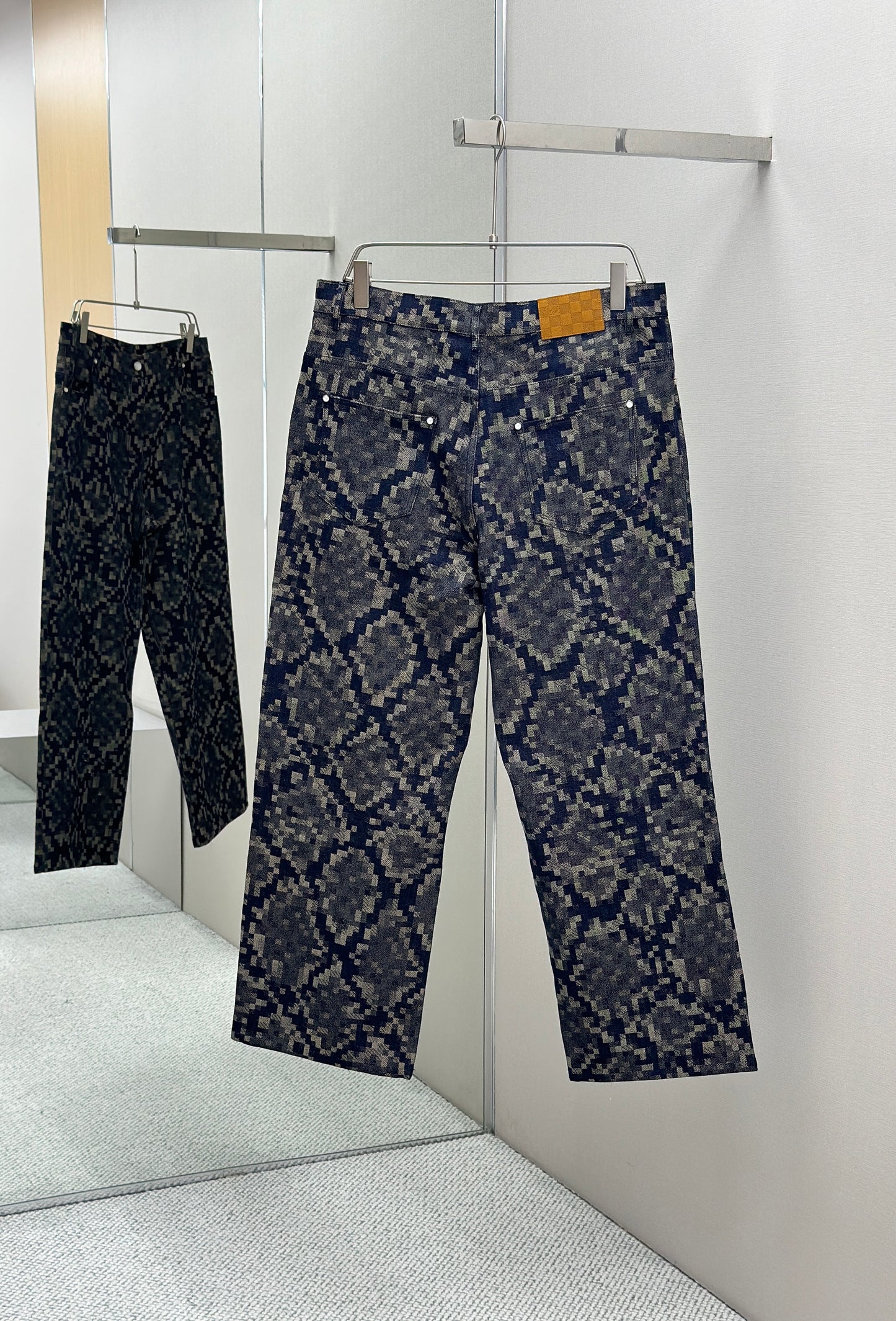 LOUI*V Graphic Denim Skate Pants