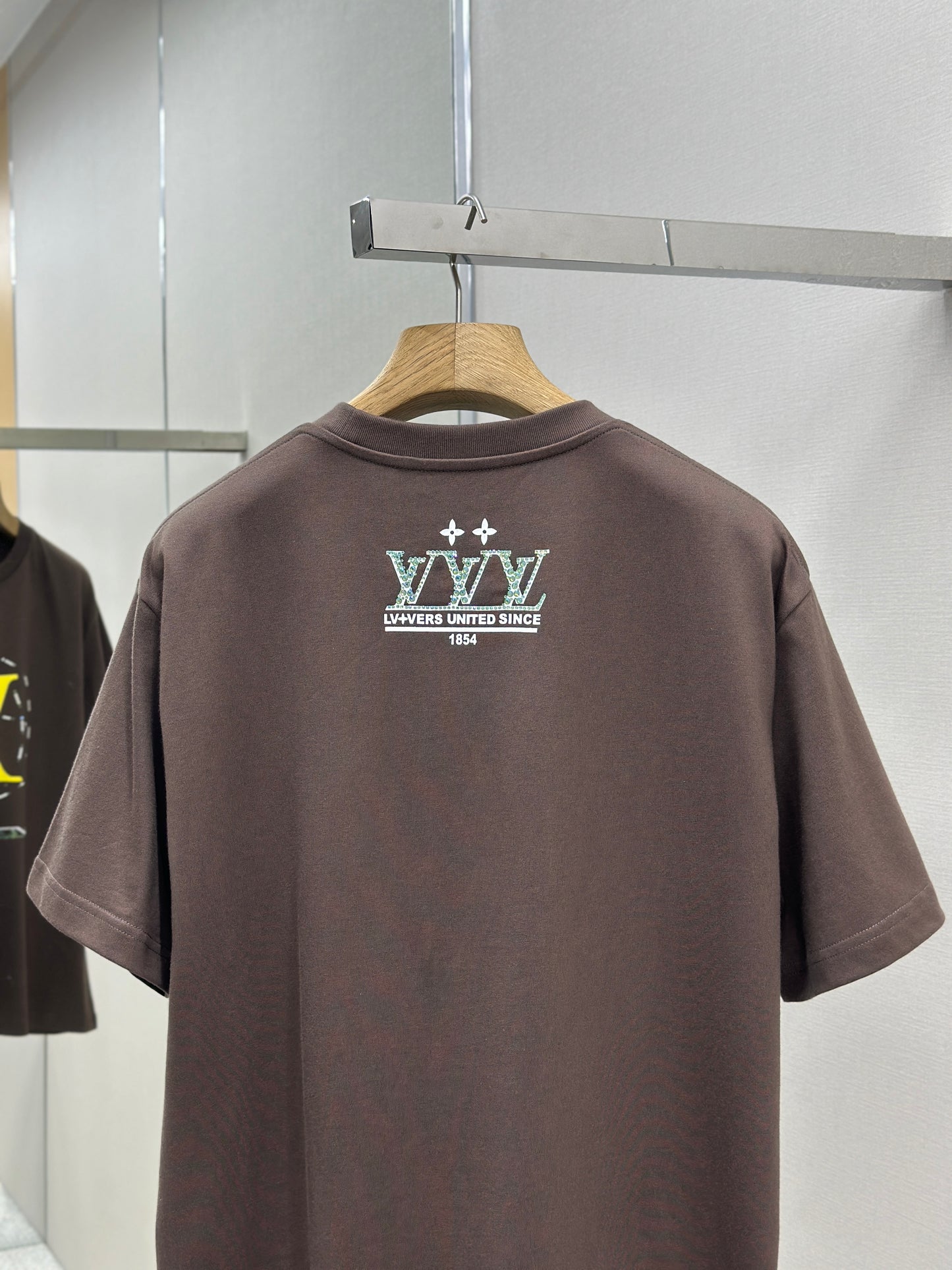 LOUI*V Washed Embellished Cotton T-Shirt