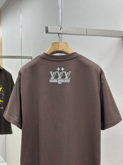 LOUI*V Washed Embellished Cotton T-Shirt