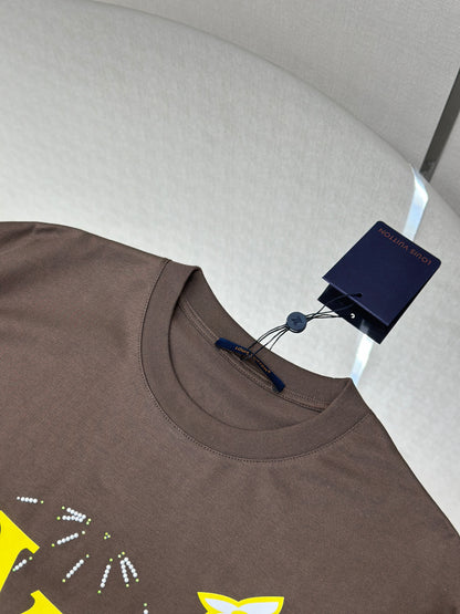 LOUI*V Washed Embellished Cotton T-Shirt