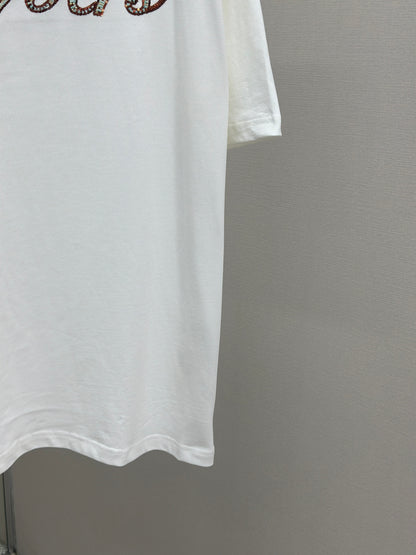 LOUI*V Embroidered Short-Sleeved T-Shirt