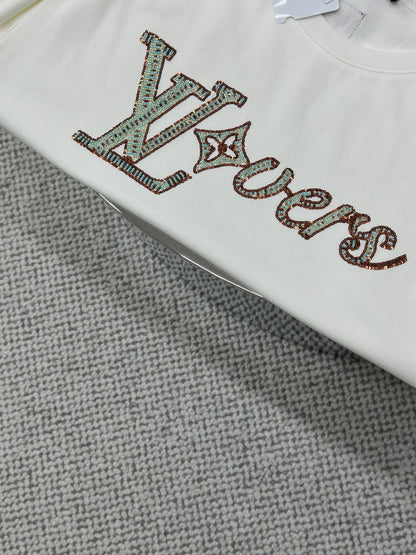 LOUI*V Embroidered Short-Sleeved T-Shirt