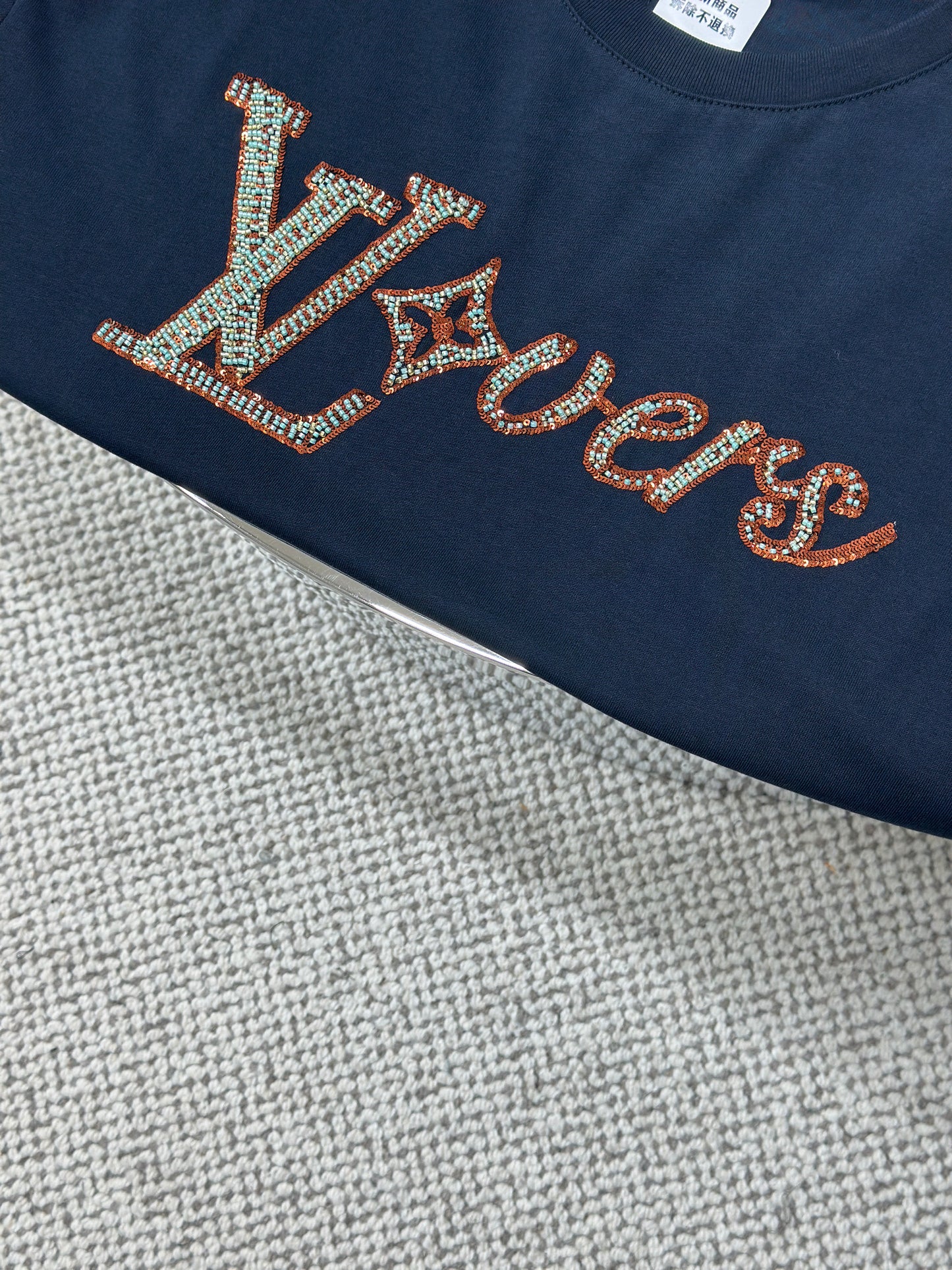 LOUI*V Embroidered Short-Sleeved T-Shirt