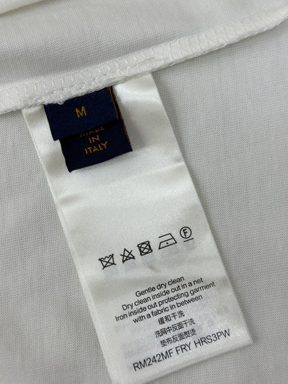 LOUI*V Abstract embroidery letter T-shirt