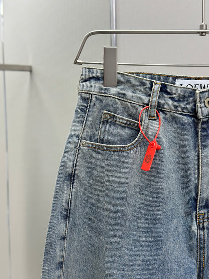 LOE*W Anagram barrel jeans in denim