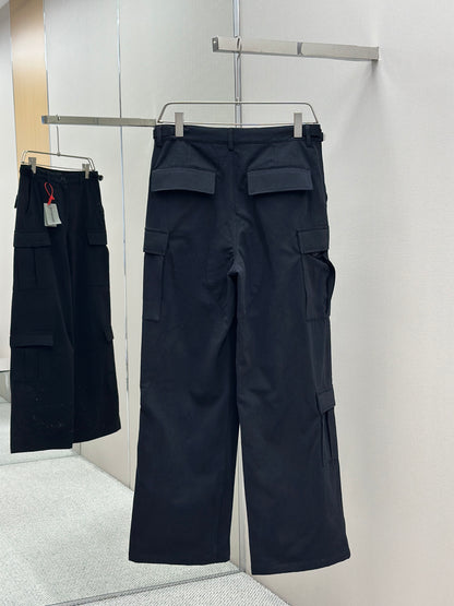 BALENC* Cargo Pants Regular Fit in black workwear twill