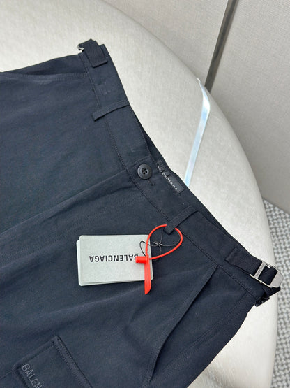 BALENC* Cargo Pants Regular Fit in black workwear twill