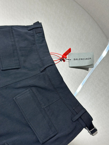 BALENC* Cargo Pants Regular Fit in black workwear twill