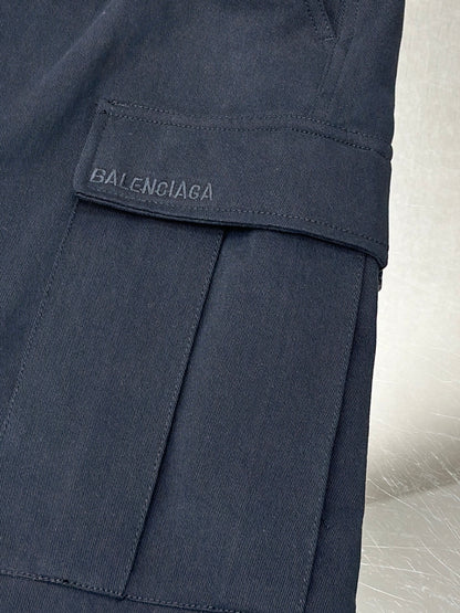BALENC* Cargo Pants Regular Fit in black workwear twill
