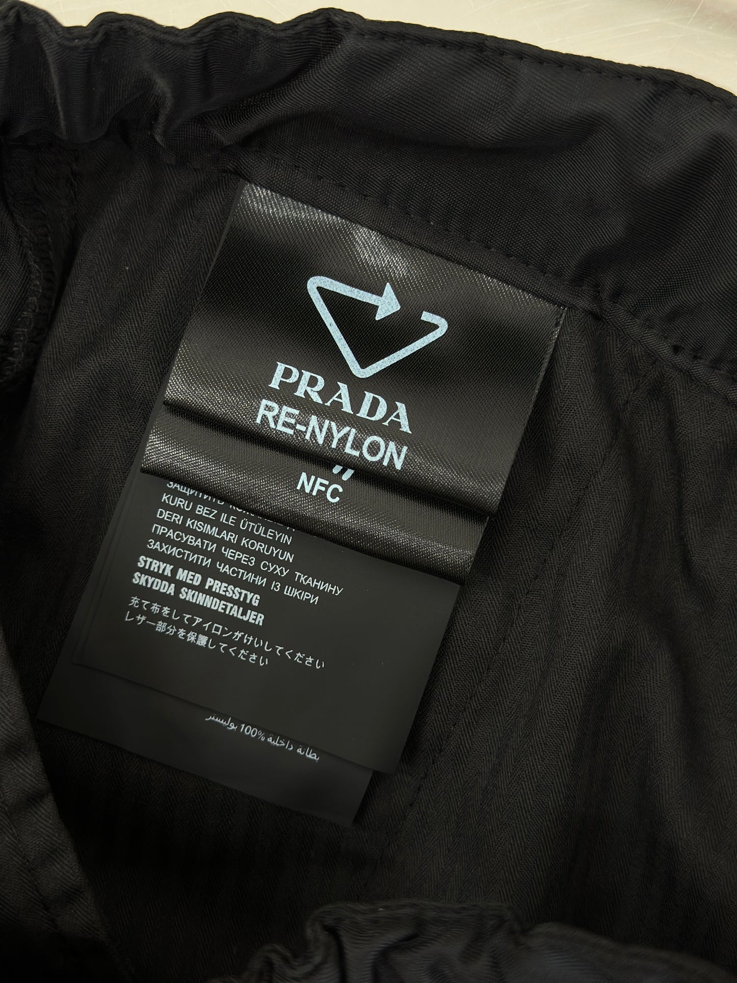 PRA* Re-Nylon trousers
