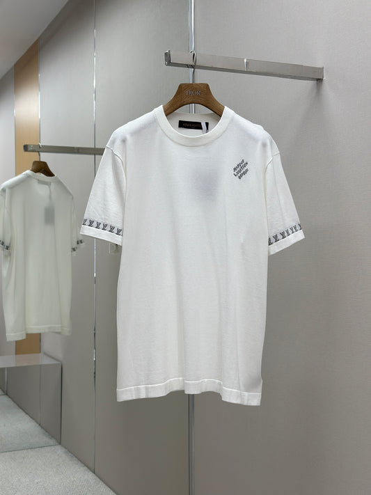 LOUI*V Short-Sleeved Cotton Crewneck