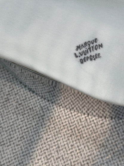LOUI*V Short-Sleeved Cotton Crewneck