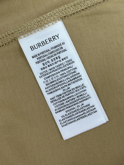 BURB* Check Trim Cotton T-shirt