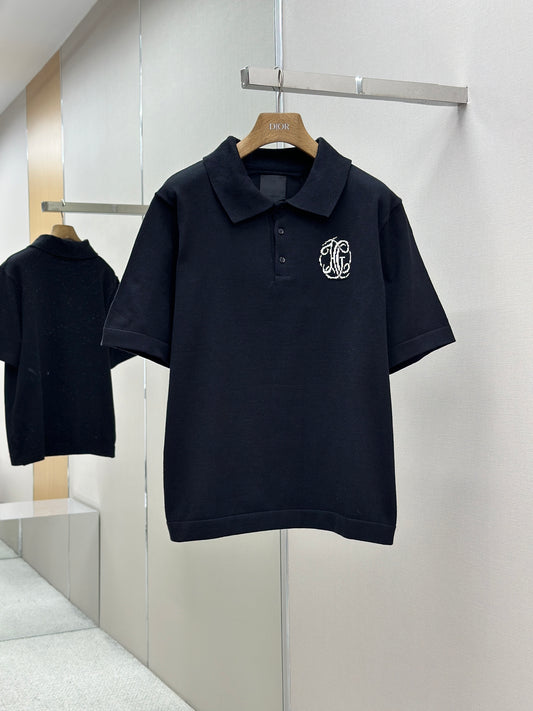GIV* Polo in knit with HG jacquard