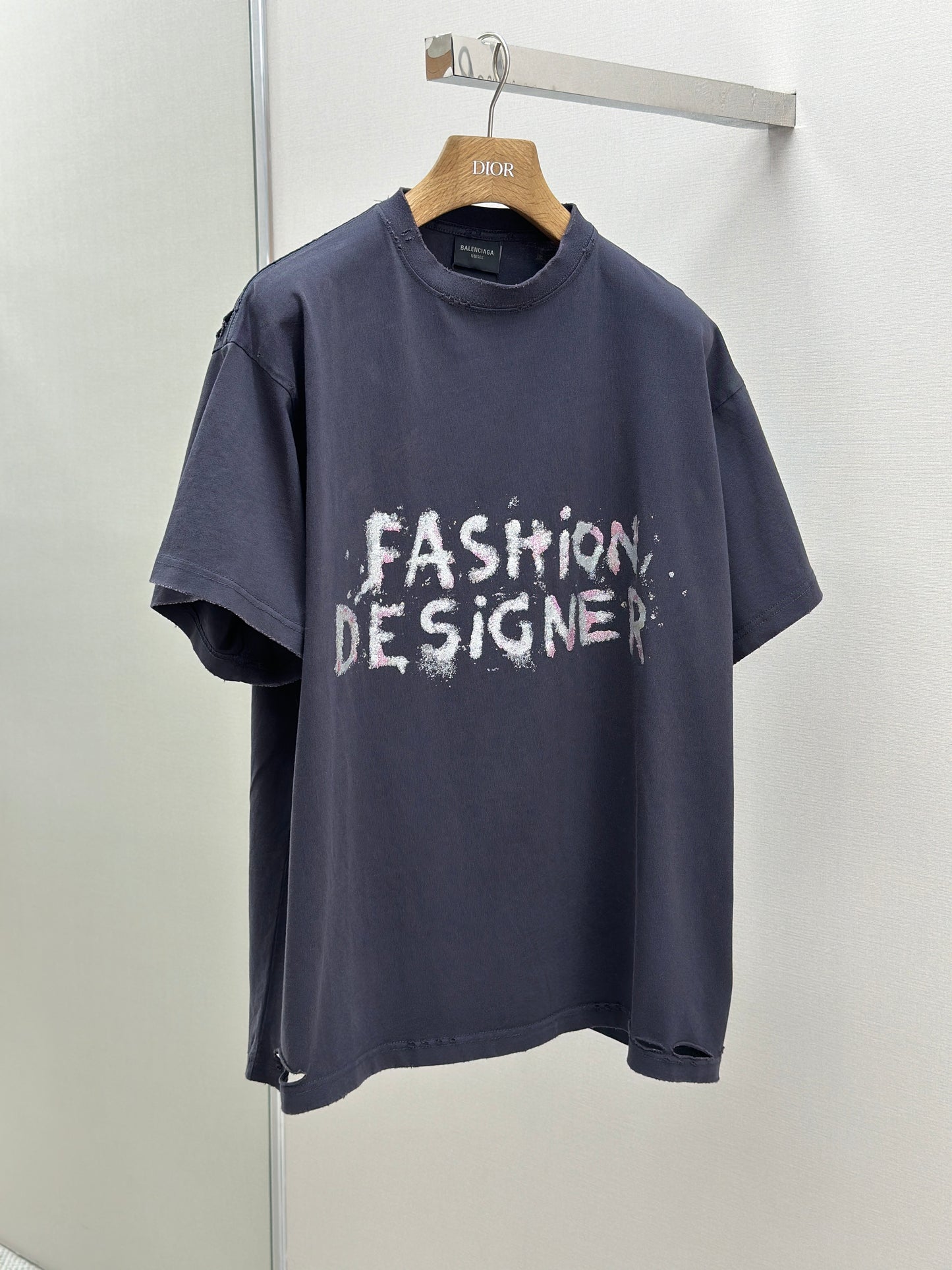 BALENC* Fashion Designer Oversized T-shirt in Faded Black