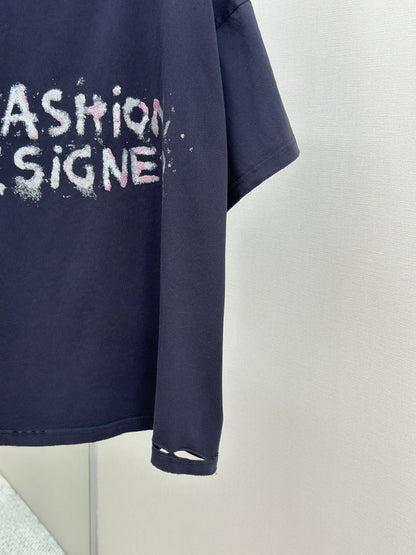 BALENC* Fashion Designer Oversized T-shirt in Faded Black