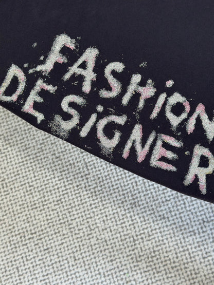 BALENC* Fashion Designer Oversized T-shirt in Faded Black