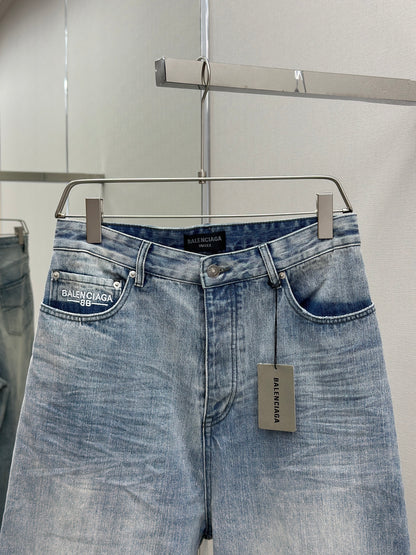 BALENC* Baggy Pants in Light Blue