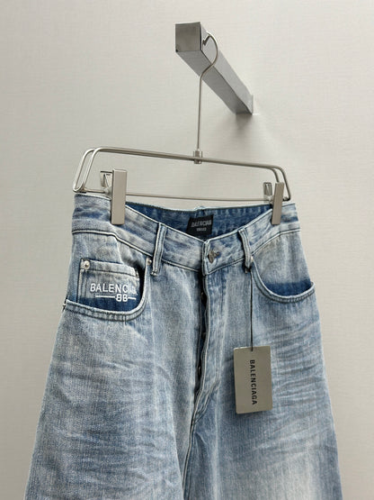 BALENC* Baggy Pants in Light Blue