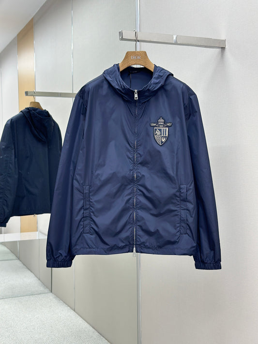 FEND1  Blue technical fabric jacket