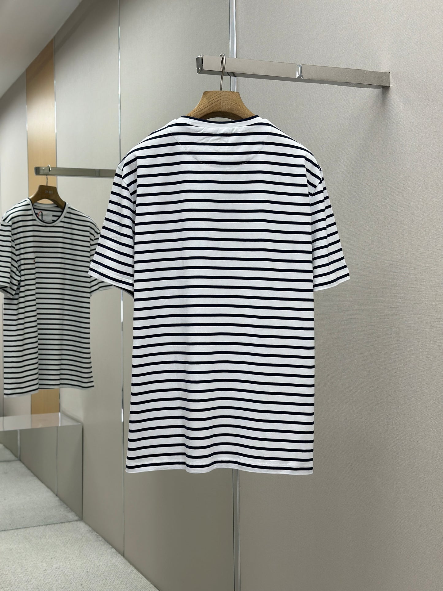 PRA* Striped cotton T-shirt