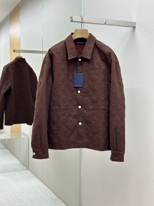 LOUI*V Monogram Embossed Jacket