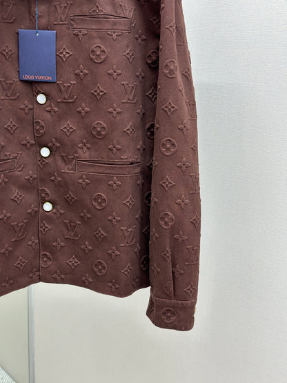 LOUI*V Monogram Embossed Jacket