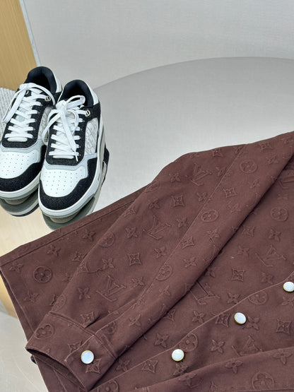 LOUI*V Monogram Embossed Jacket