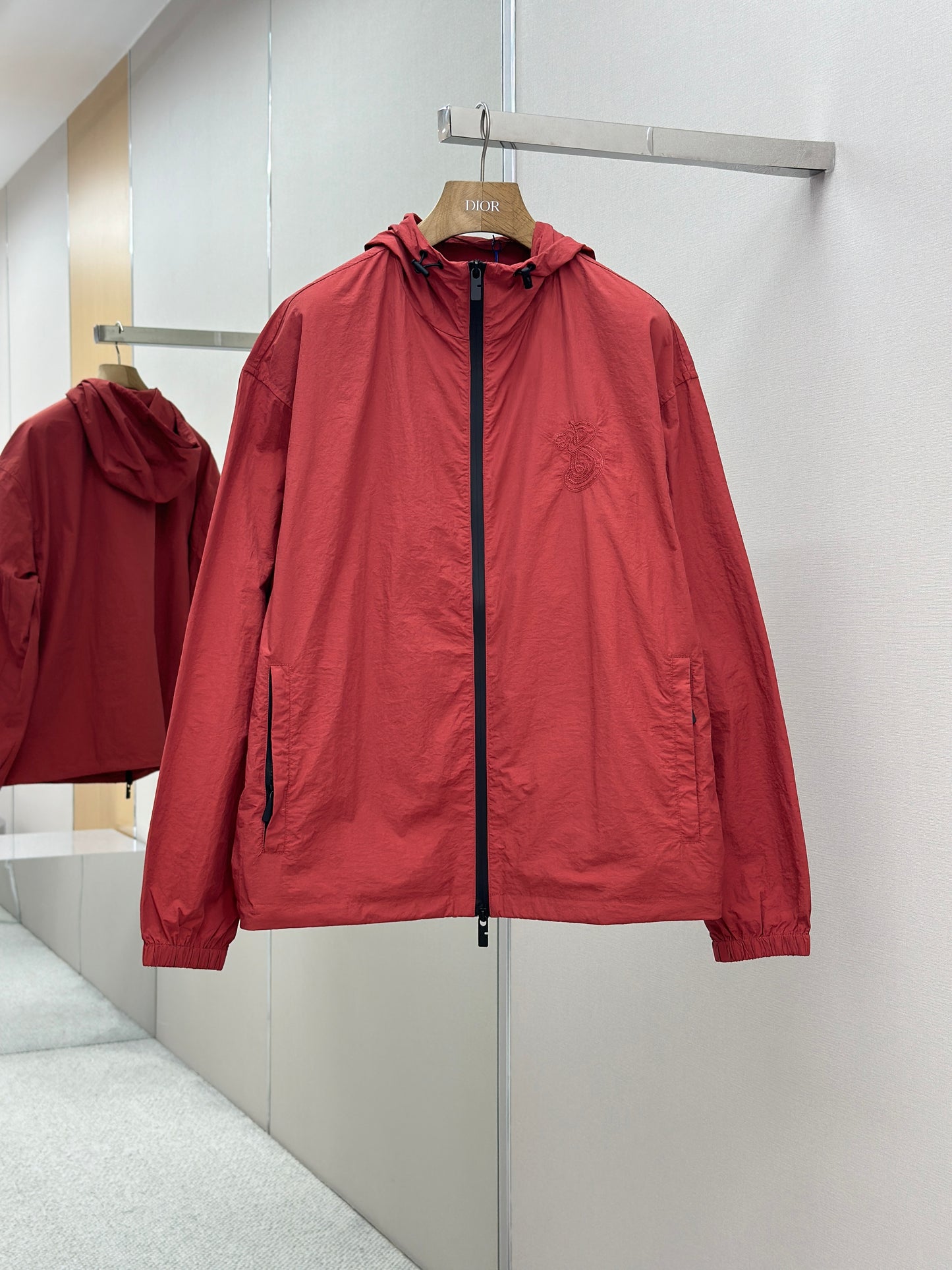 BURB* Nylon Cotton Hooded Jacket