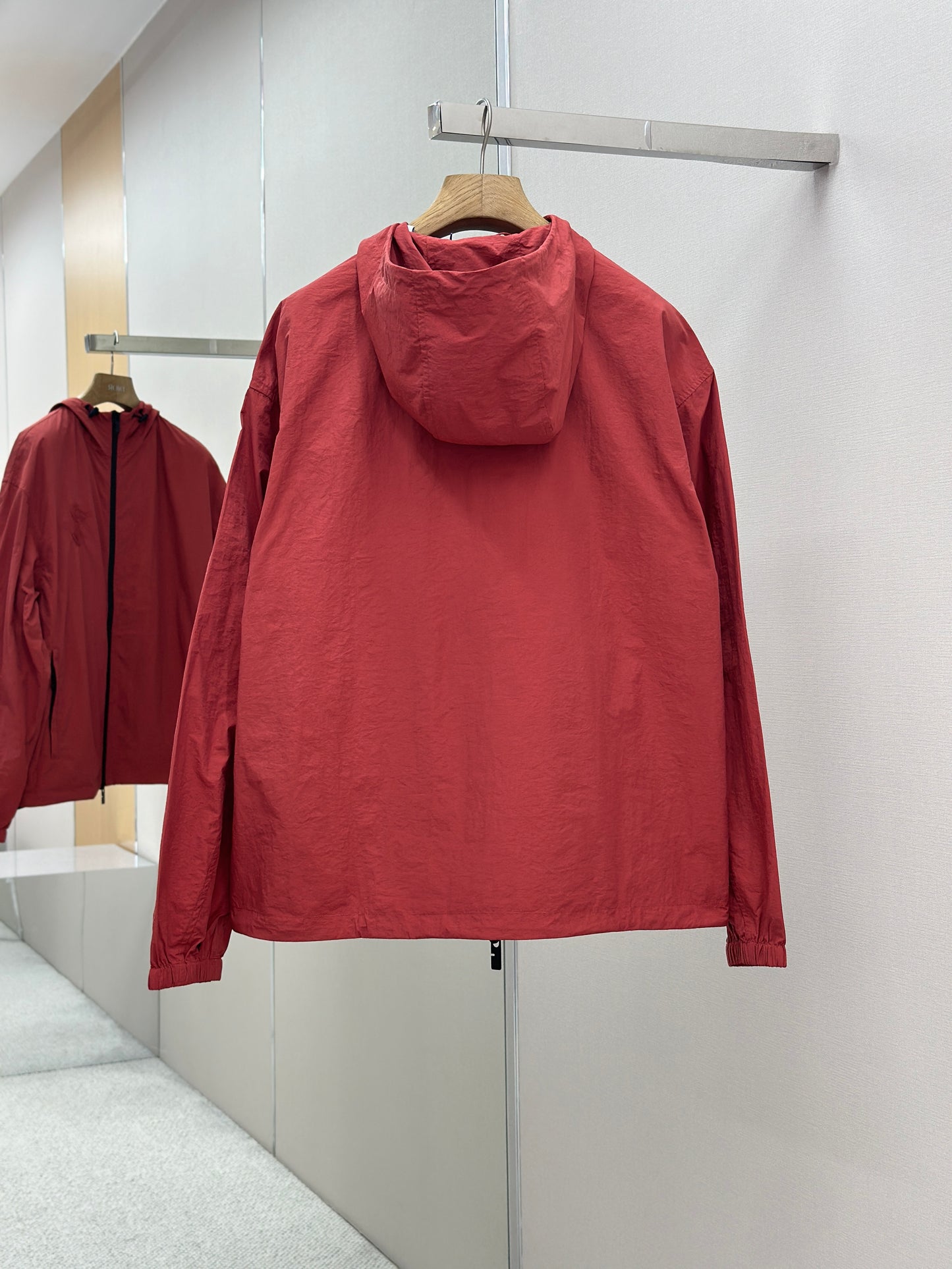 BURB* Nylon Cotton Hooded Jacket