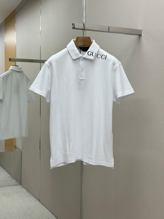 GUC* Printed cotton polo shirt